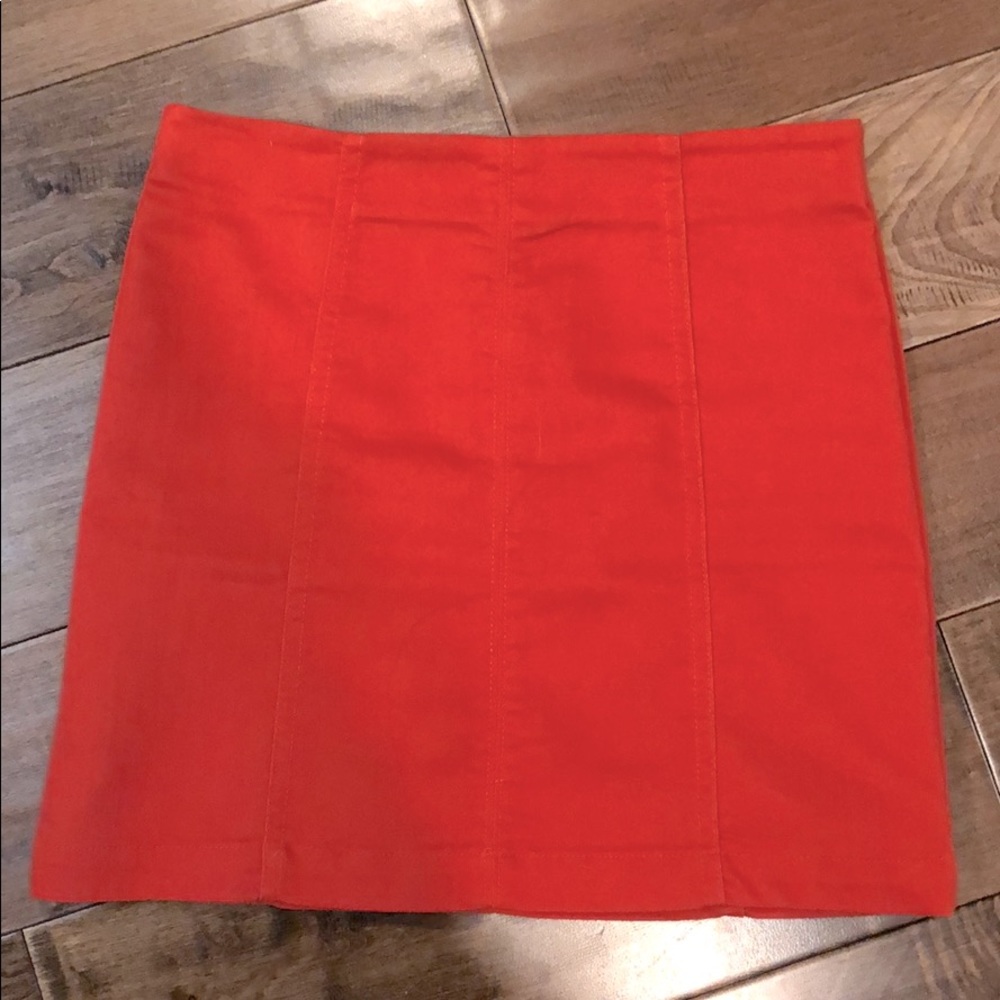 Red/Orange Mini Skirt